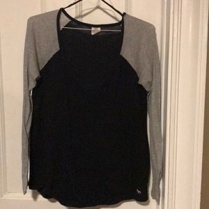 Victoria’s Secret Pink black/grey raglan